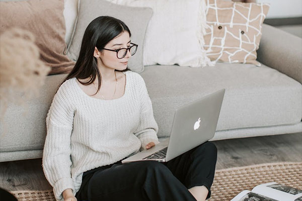 Server Network servers in a data center. Swallow depth of Field